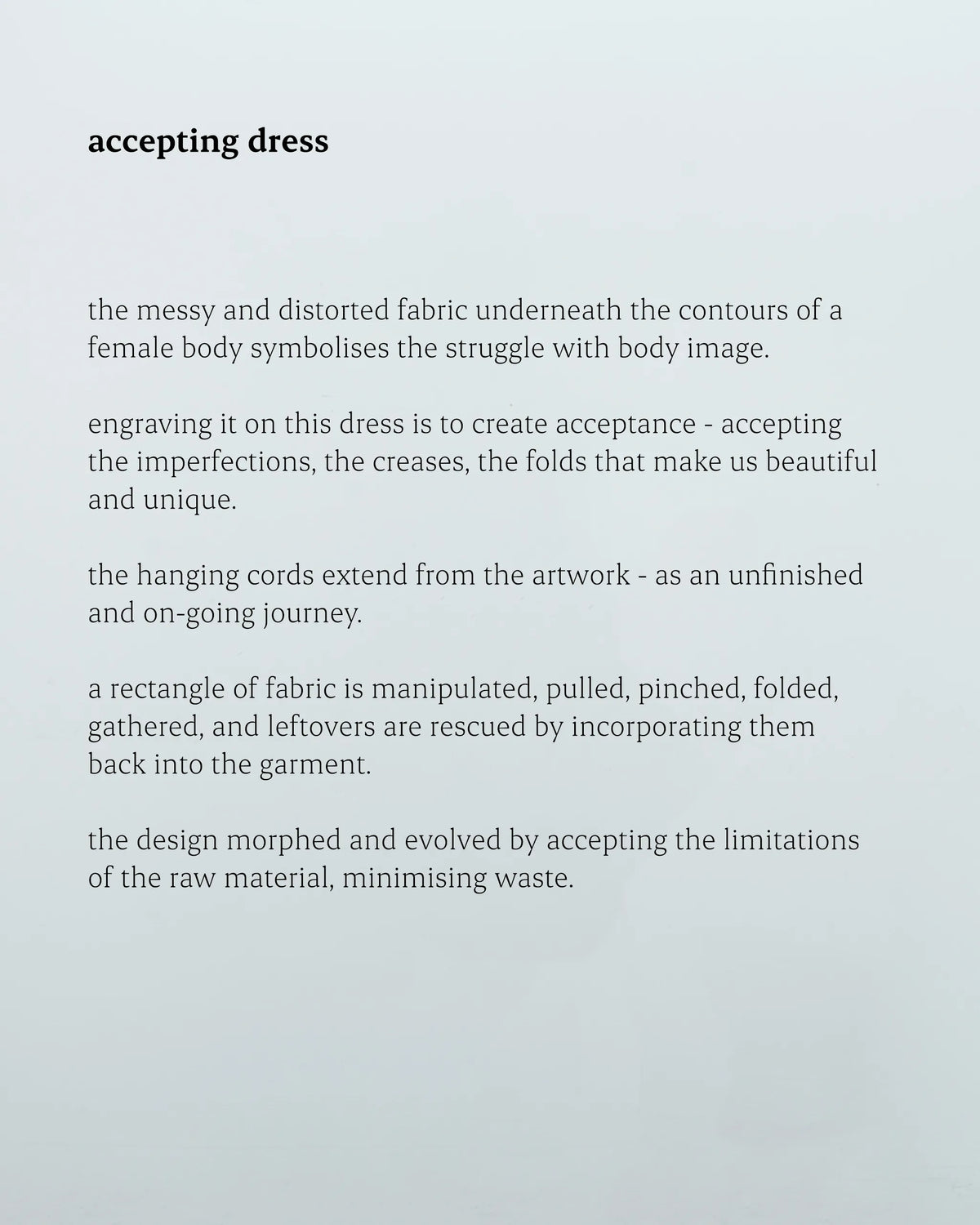 accepting dress