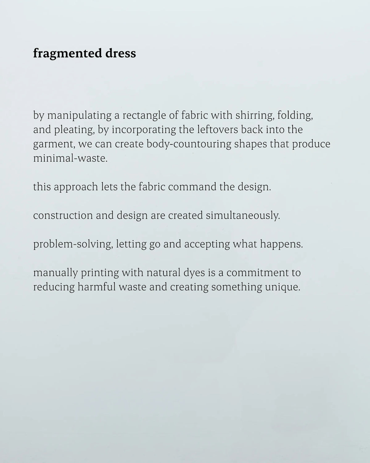 fragmented dress