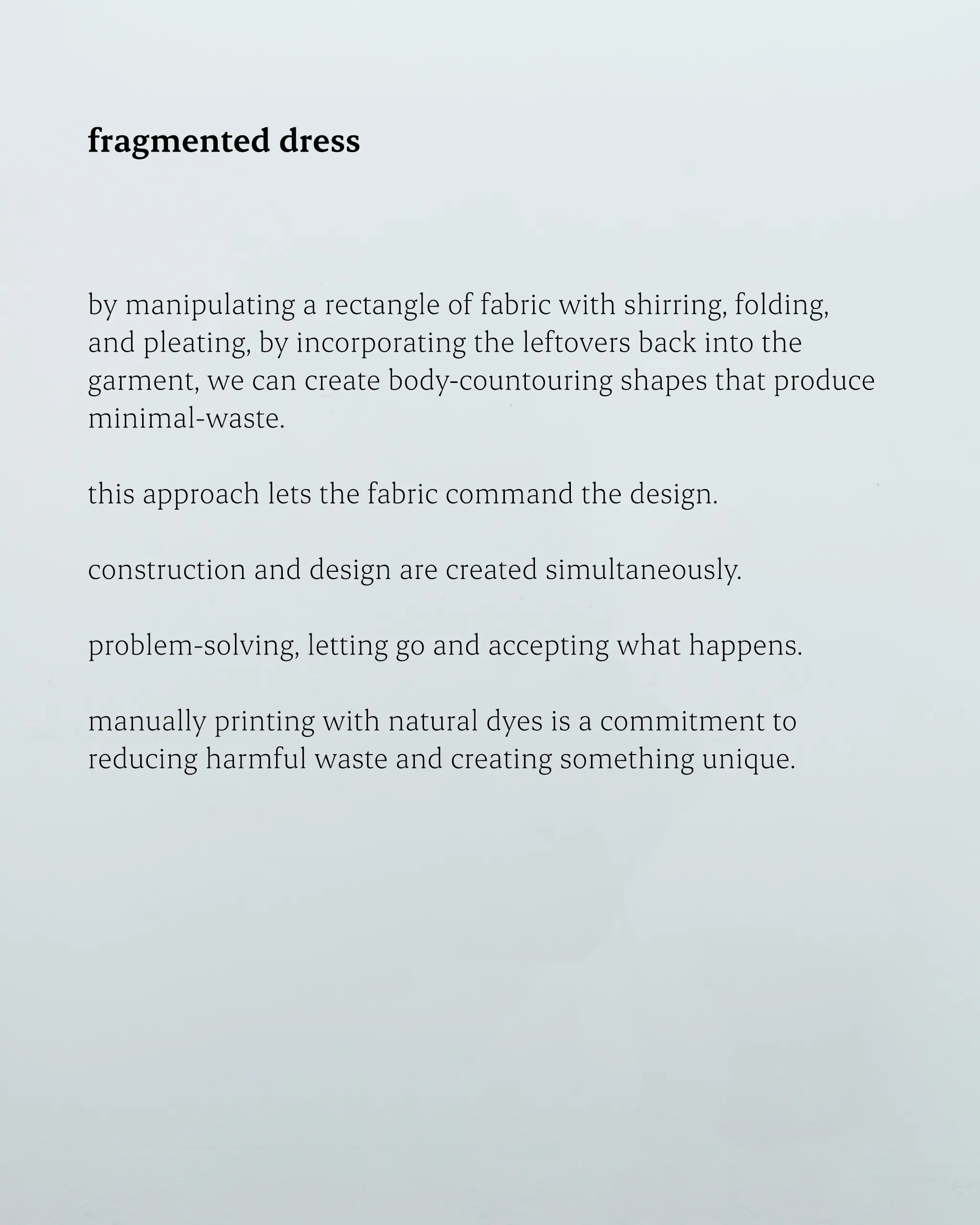 fragmented dress